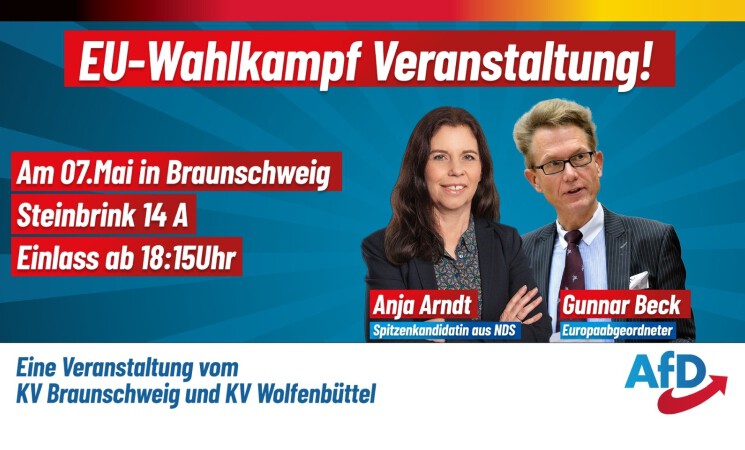 Gemeinsame EU- Wahlkampf- Veranstaltung der Kreisverbände Wolfenbüttel und Braunschweig